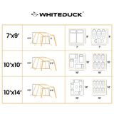 sizes of prota canvas tent
